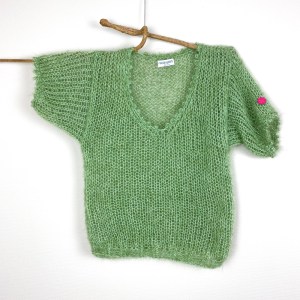 Tilly Mohair-Shirt grün/Salbei